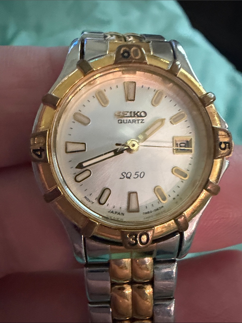 Seiko Two-Tone Gold and Silver SQ50 Quartz Watch

Open to offers
Needs battery